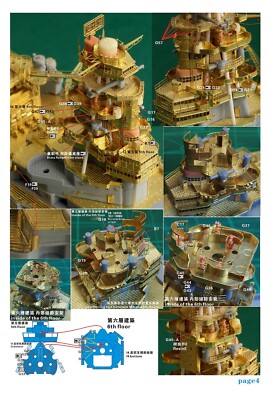 Five Star Model (710180SP) 1:700 IJN Nagato 1944 Complete Etched for Aoshima