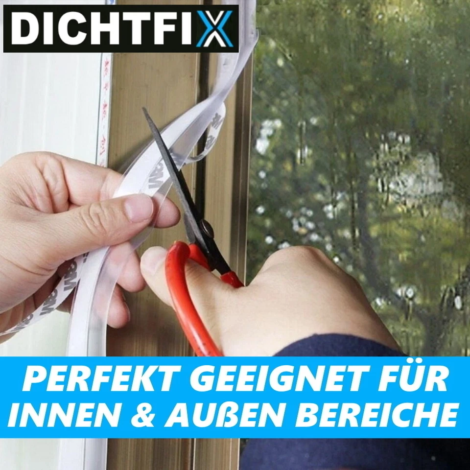 DICHTFIX Silikon Dichtungsstreifen Silikondichtstreifen Türbodendichtung - Bild 2 von 4