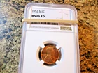 1952-S LINCOLN CENT NGC MS 66 RD     *****