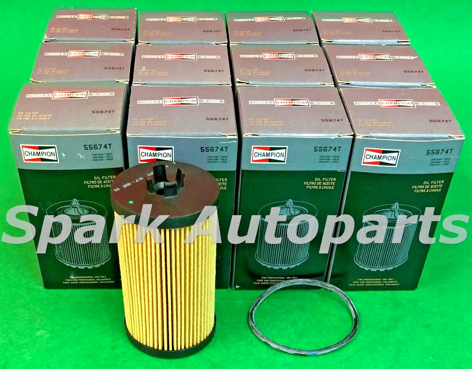 New Case of 12 Engine Oil Filter CHAMPION 55674T For BUICK, CHEVROLET, CH10246