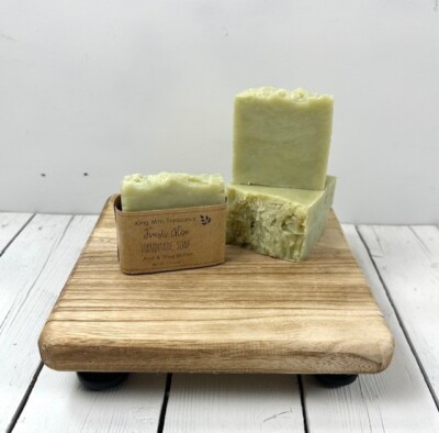 Natural Fresh Aloe Soap, Homemade Bar Soap