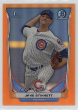 2014 Bowman Draft Chrome Orange Refractor 23/25 Jake Stinnett #CDP43 sh7