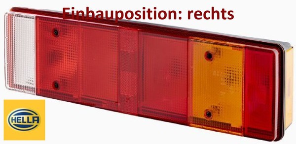 Hella 2VP008204-121 Heckleuchte Rechts RüCklicht Hecklicht RüCkleuchte FüR Vw-image