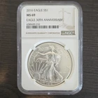 US Mint American Eagle 2016 1 oz Silver NGC MS 69 30th Anniversary Coin