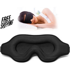 Sleep Eye Mask 3D for Side Sleeper Men Women, Zero Eye Pressure Relax Rest Mask