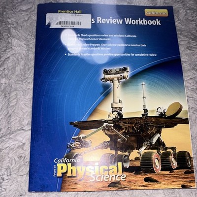 Prentice Hall California Focus on Physical Science Standards Review Workbook PB