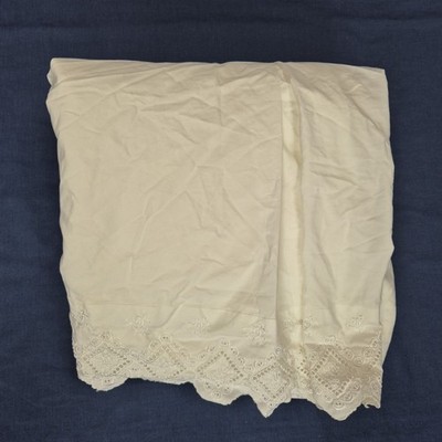 Vintage Broderie Anglais Cottage Kernbett Debenhams Volant Vintage creme Bettumrandung 