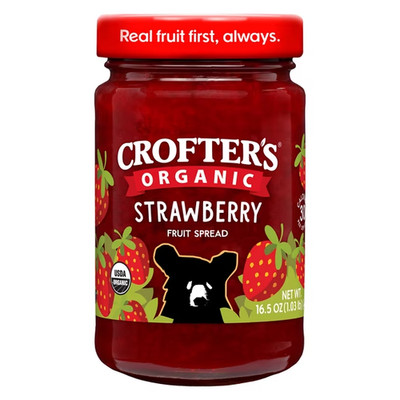 Crofters Organic Premium Strawberry Fruit Spread, 16.5 oz Jar