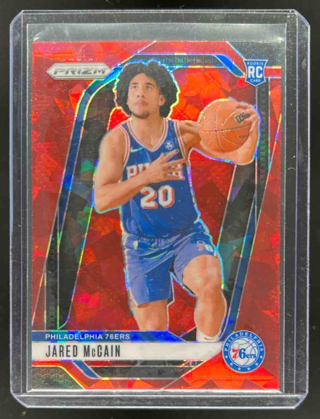 2024-25 Prizm Jared McCain RC Red Ice Rookie #222 76ers