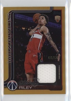 2025 Topps Flagship Real One Relics Gold Rainbow 6/50 Will Riley Rookie RC 1s6f