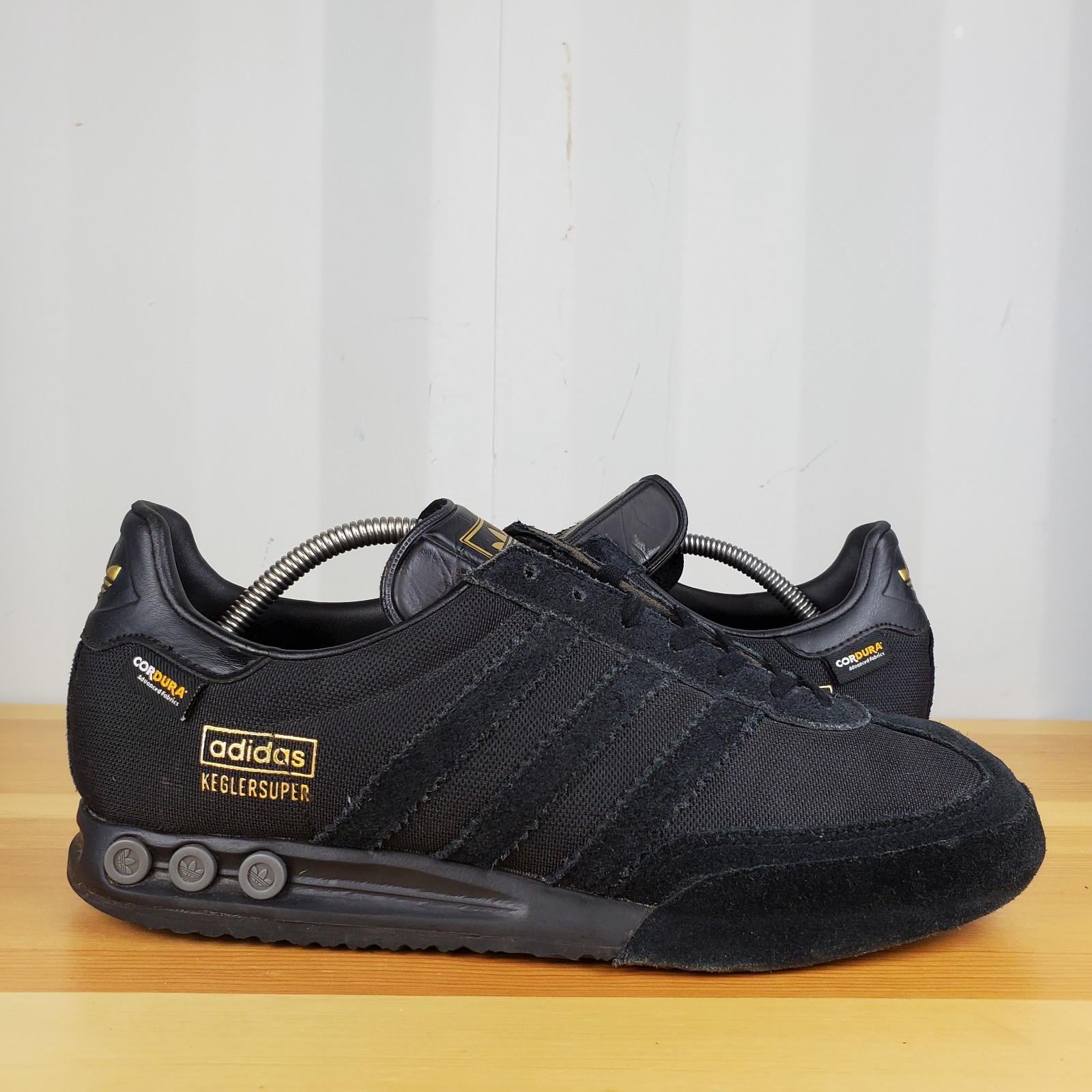 *RARE* UK 8.5 - adidas Kegler Super Black Cordura Originals Mens Trainers GY9964