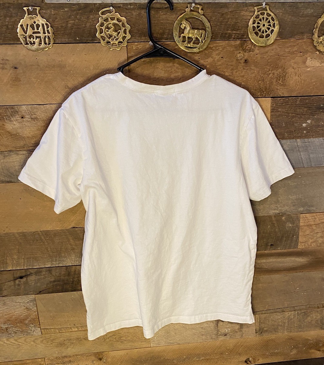 T shirt Saint Laurent Paris logo labbra taglia grande bianca cotone manica corta