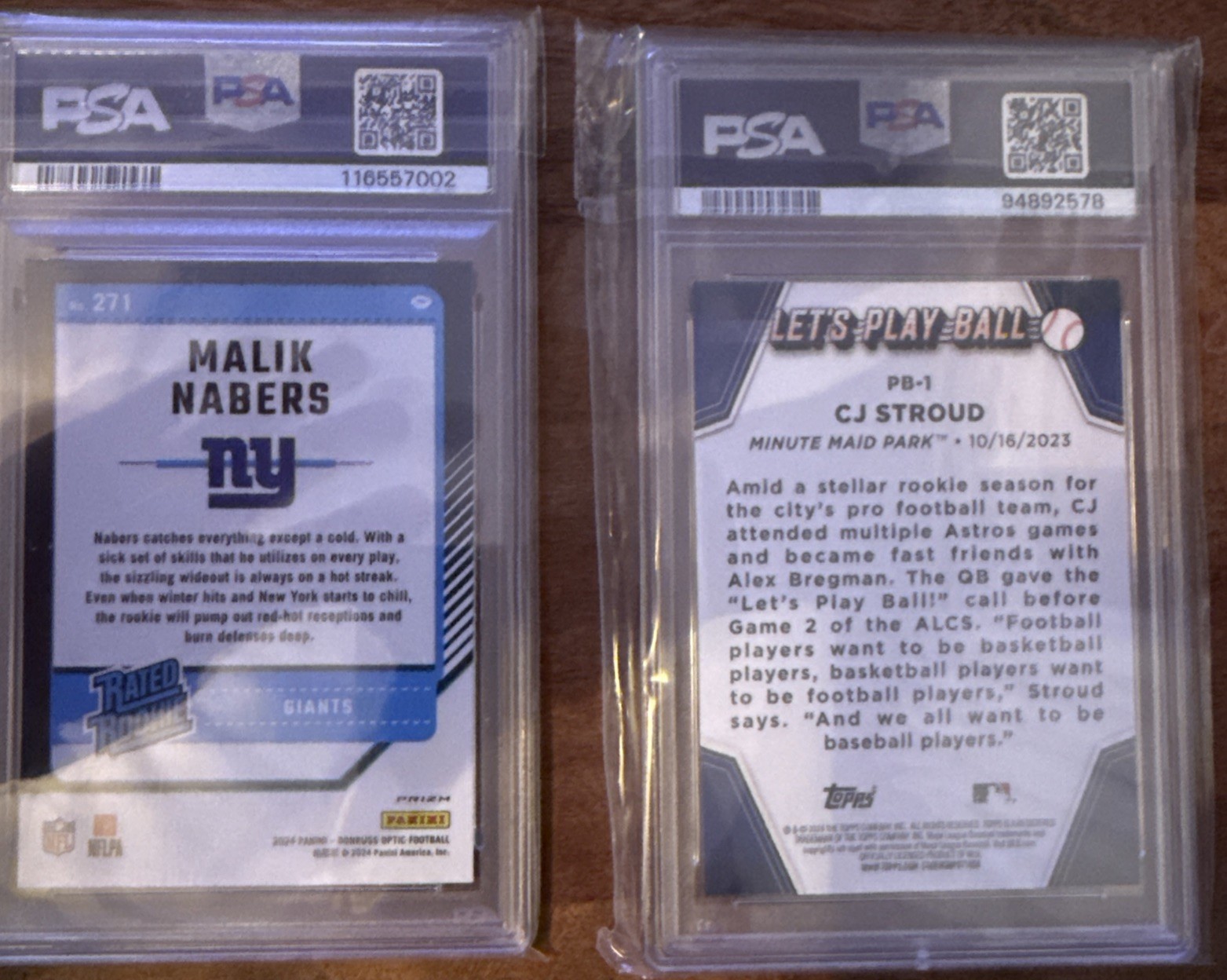 Lot Of Ten (10) PSA Graded Football Cards NFL Sports Cards view 3
