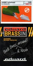 EDU648772 1:48 Eduard Brassin Print - A6M2 Zero Tailwheel Set (EDU kit)