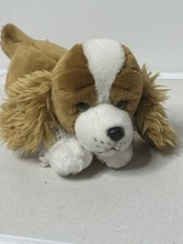Animal Alley Brown  White Floppy-Eared Plush Dog Toy 15" By Toys R Us Polyester
