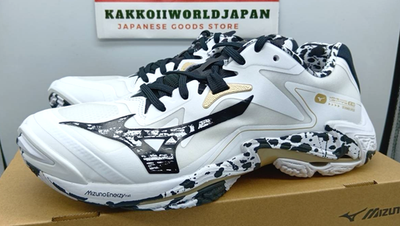MIZUNO Volleyball Shoes WAVE LIGHTNING Z8 White/Black/Gold