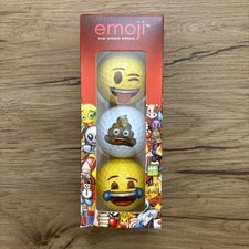 Emoji Golf Balls 3 Pack Novelty Fun Multi Colored Official BRAND