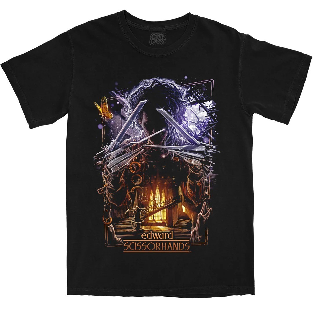 Edward Scissorhands Horror Movie Tee Unisex Short Sleeve Shirt S
