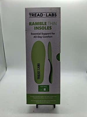 TREAD LABS Ramble Insoles Thin High Arch U.S Men s 8-8.5  U.S Womens 9-9.5 New