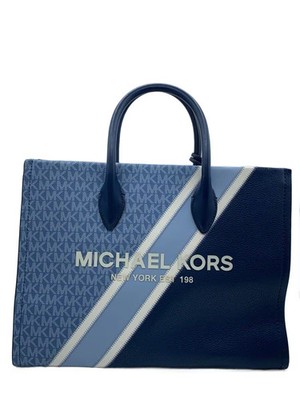 MICHAEL KORS Leather Bag, Blue, All-over Pattern, 35R3S7ZT8L