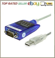 USB to Serial RS-232 Adapter with LED Indicators FTDI Chipset Supports Windows