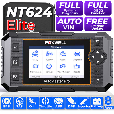 FOXWELL NT624 Pro All System Car Diagnostic Scan Tool OBD2 Scanner Code Reader
