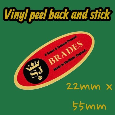 Brades SJ Vinyl Aufkleber Fällung Holz Classic Vintage Handwerkzeug geschmiedet Spaten graben