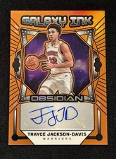 2024-25 Panini Obsidian Galaxy Ink Trayce Jackson-Davis Orange Flood /99 GI-TJD