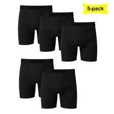 Hanes Men's Boxer Brief Out Best In comfort And Fit 5-pack BLACK