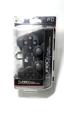 TTX Tech Turbo Gamepad Dual Vibration Controller for PC (USB)   New Sealed