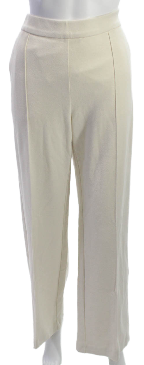 Mac Collection Womens Dress Pants Beige Cotton Pull On Size 10