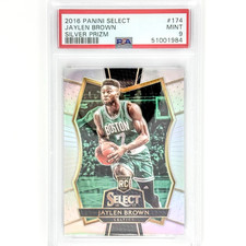 Jaylen Brown (RC) 2016-17 Panini Select Silver Prizm PSA 9 #33 Celtics