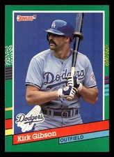 Kirk Gibson 1991 Donruss #445 Los Angeles Dodgers FREE SHIPPING *095