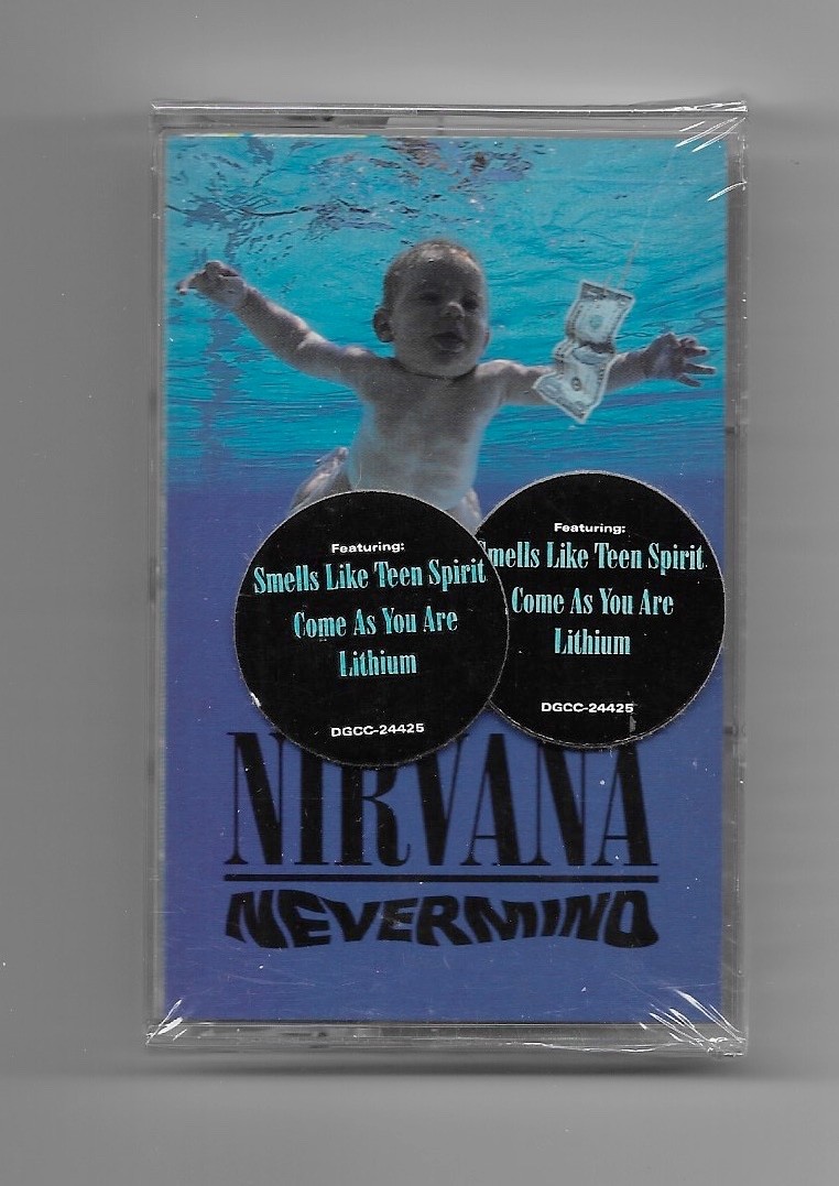 Nirvana Nevermind w/hype stickers cassette new