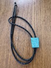 Vintage Zuni 42-Stone Turquoise Channel Inlay Sterling Silver Bolo Tie Beautiful — photo 9
