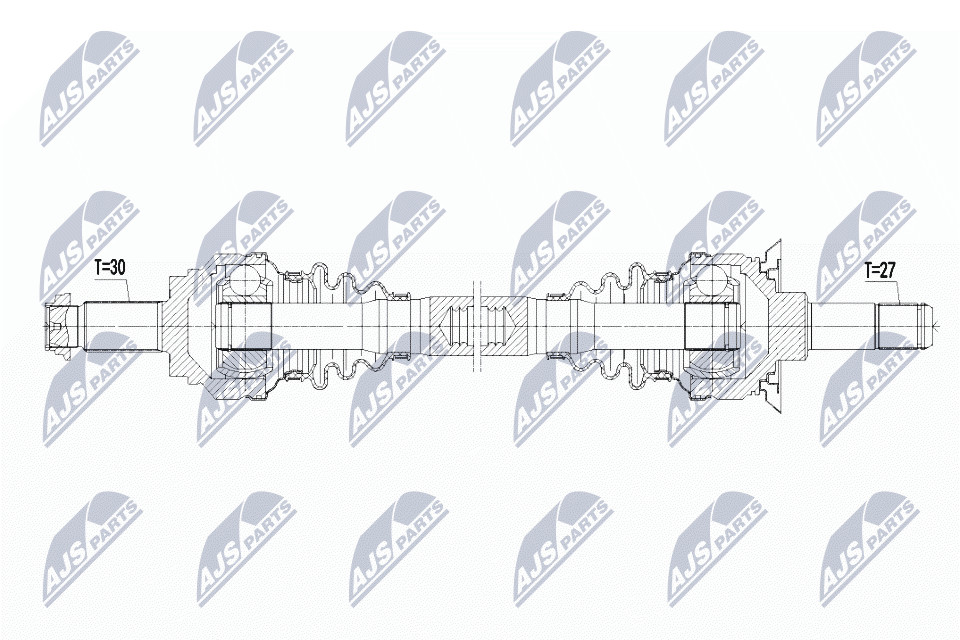 Driveshaft Rear Axle Right NPW-BM-099 NTY for BMW 5 5 Touring - Image 5