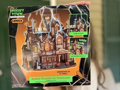 Lemax Spooky Town Dr. Tingle's Laboratory Halloween Village Lights Sounds