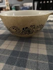 Vtg Pyrex Nesting Bowl #441 Homestead Country Folk Pattern Blue Tan Speckled