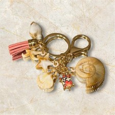 Keyring Charms Beach Coastal Theme For Purse, Bag, Backpack, Key FOB