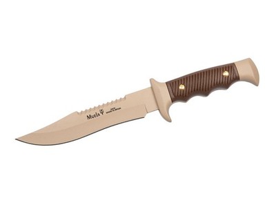 Muela Messer Scout Tan/Brown Fahrtenmesser Nitro-42 Stahl ABS Canvas Scheide