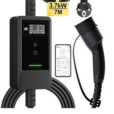 EV Ladeger&auml;t Typ 2 Anschluss Ladekabel 7m, Ladekabel Typ 2 Schuko 6-16A APP WiFi