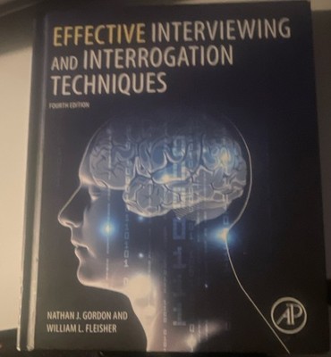Academic Press Effective Interviewing & Interrogation Techniques 4th Ed Hardcov 