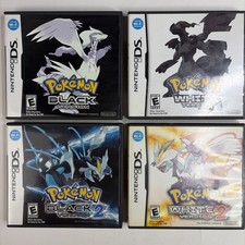 Pokemon Black 1+2 White Version 1+2 CIB Complete Box Nintendo DS LOT Authentic