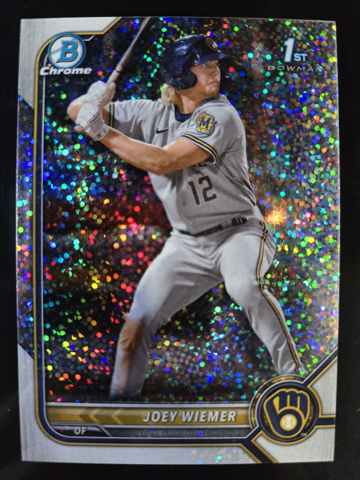 2022 Bowman Chrome - Prospects Joey Wiemer #BCP-207 Speckle Refractor /299 (RC)