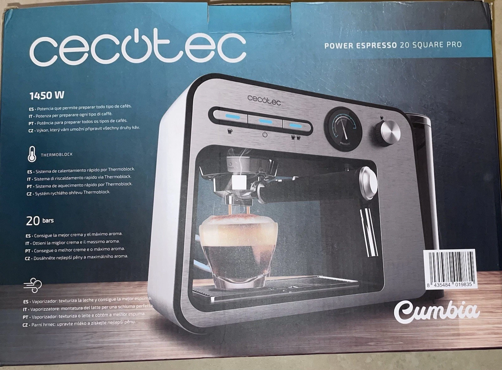 Cecotec Power 20 Square Pro Espresso Coffee Maker