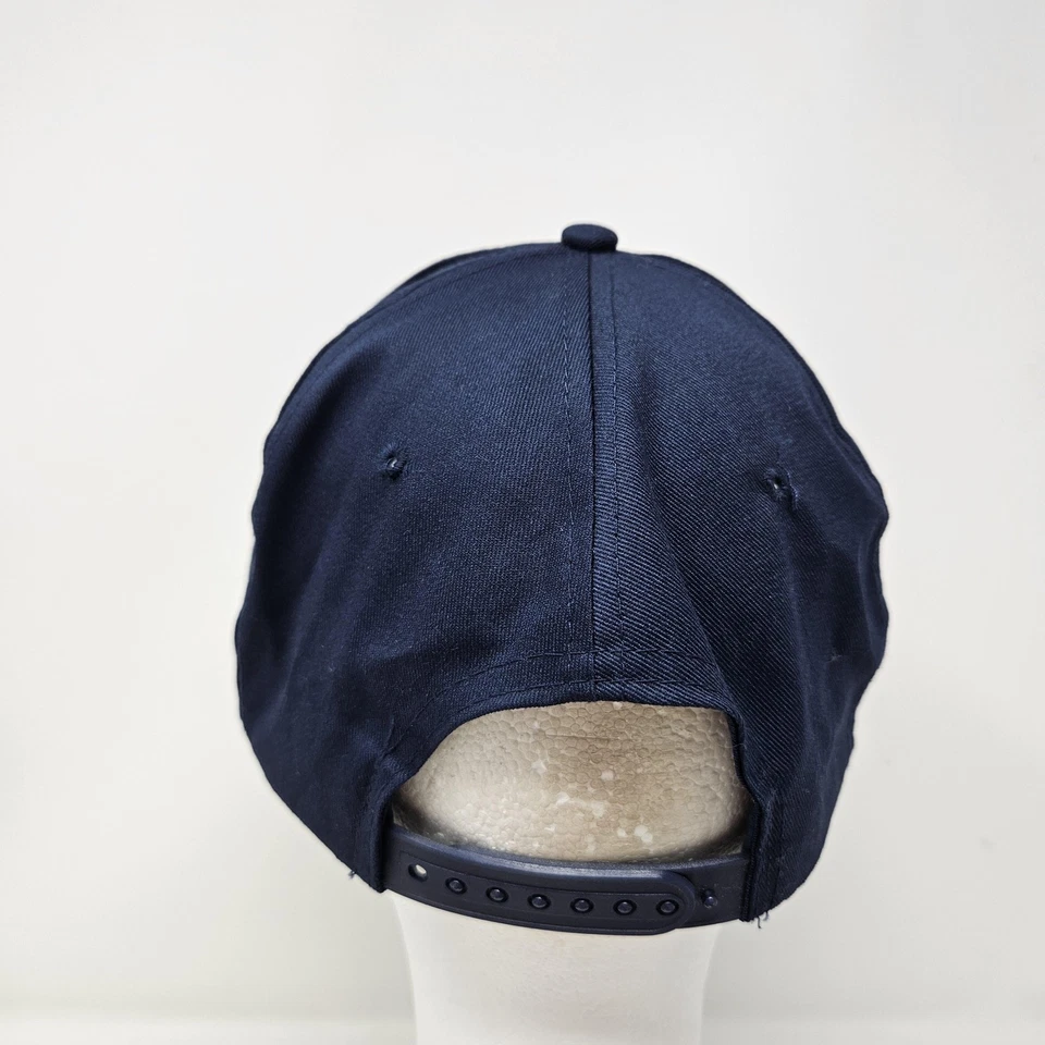 Dickies Hat Cap Snap Back Navy Blue Embroidered Patch Workwear Baseball Mens - Image 4 of 4