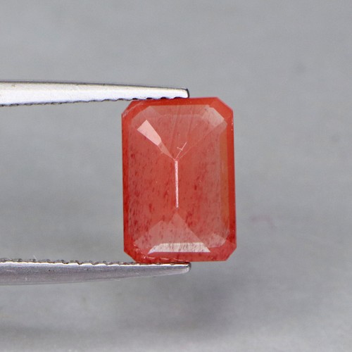1.14 Cts Natural Andesine Octogan Cut Red Loose Gemstone - Foto 3 di 3