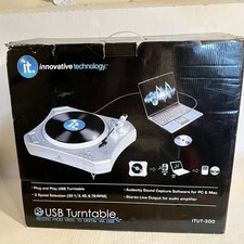 Innovative Technology ITUT-300 USB Turntable NEW 