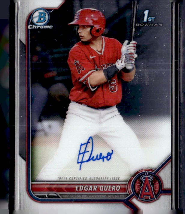 2022 Bowman #CPA-EQ Edgar Quero Chrome Prospects Autographs