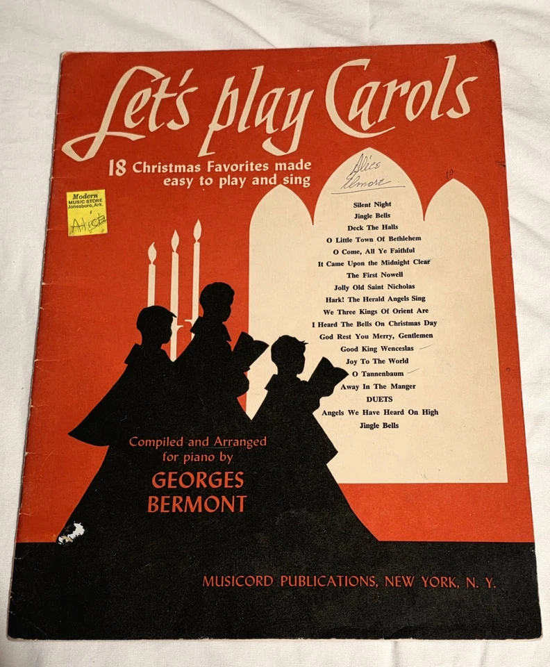 2 Vintage Carol Songbooks-"Let's Play Carols" & Mel Bay's Family Carol Book - Image 2 of 4